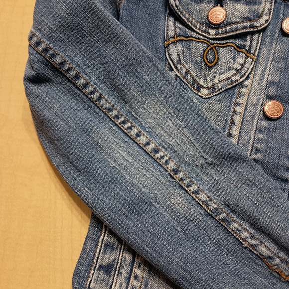 American Rag Denim Jean Cropped Jacket Size Small - Picture 9 of 9
